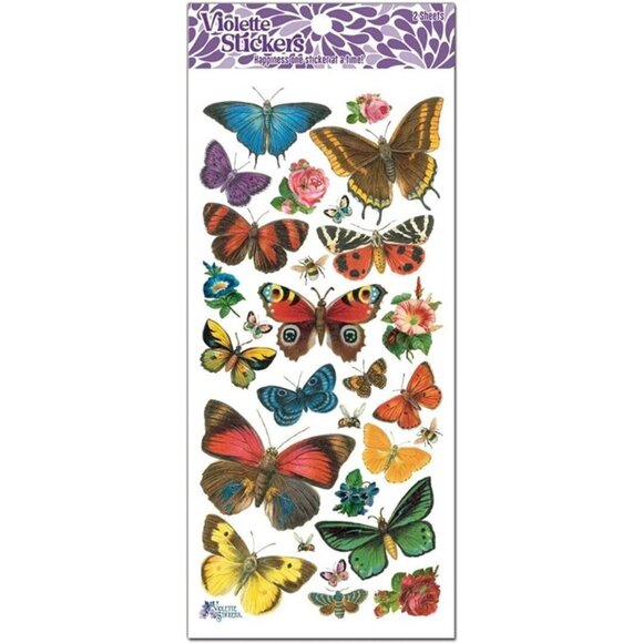 3 for $15 - Butterfly Forest Stickers - 2‎ NEW Sticker Sheet for Stationary - Picture 1 of 5